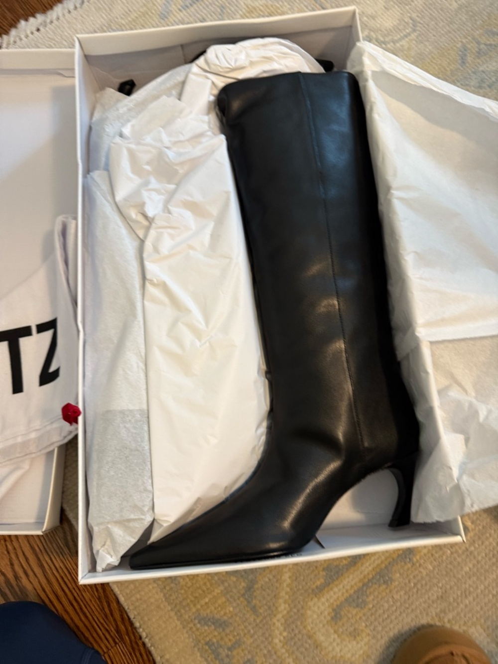 Schutz Black Lexi Mid Boots - Picture 2 of 3